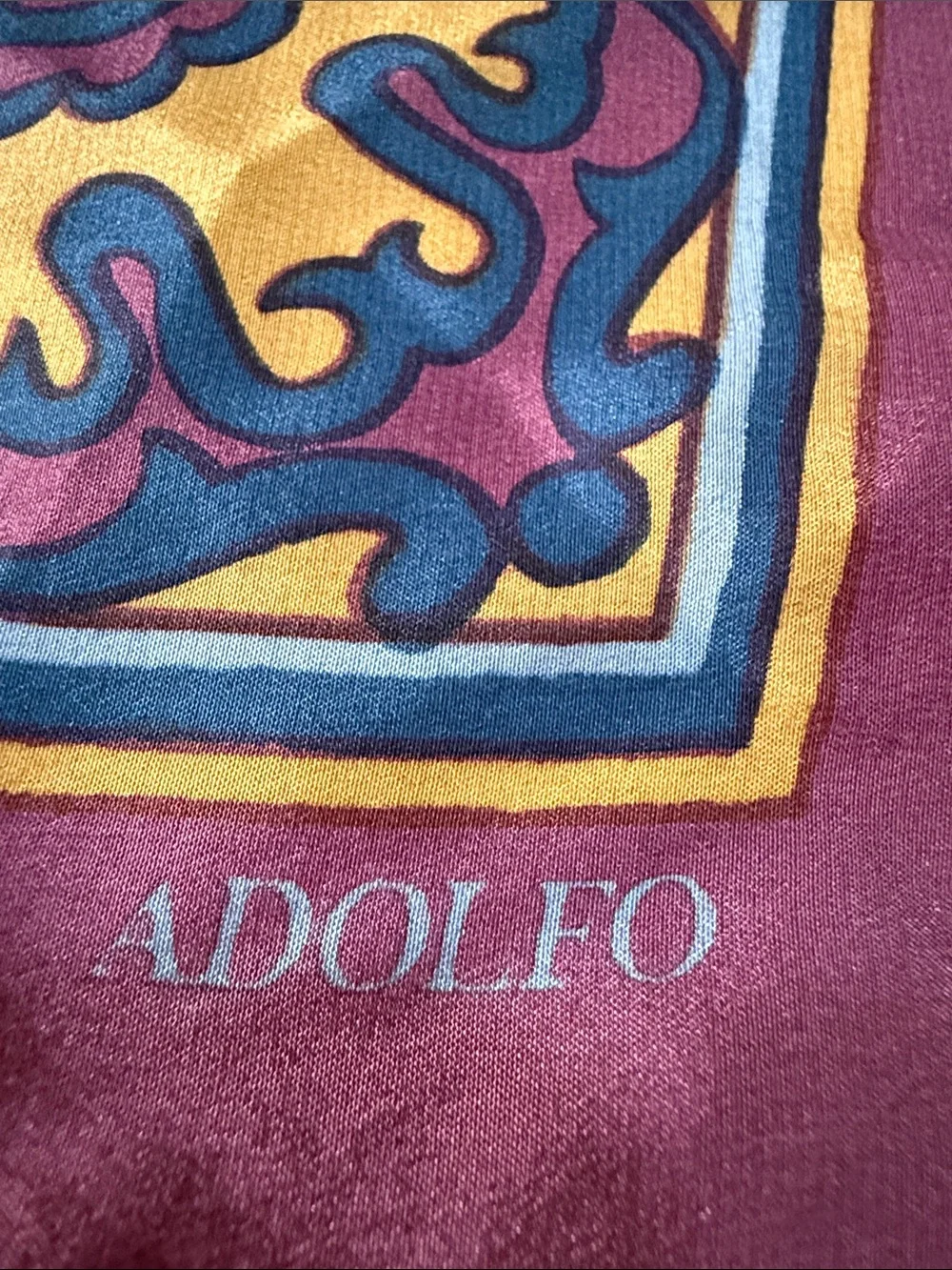 Adolfo luxurious silk